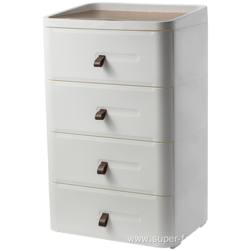 Modern White Nightstand Storage Rack